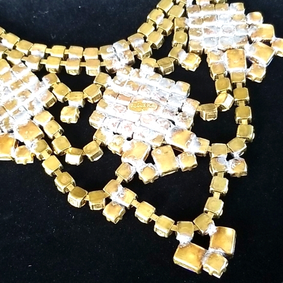 Repurposed Vintage Czech Glass Crystal Necklace - Picture 10 of 16